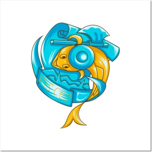 Zodiac Pisces Cartoon Cute Posters and Art